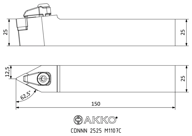 CDNNN 2525 M1207C teknik çizim