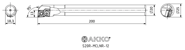 MCLNR teknik çizim