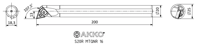 MTQNR teknik çizim