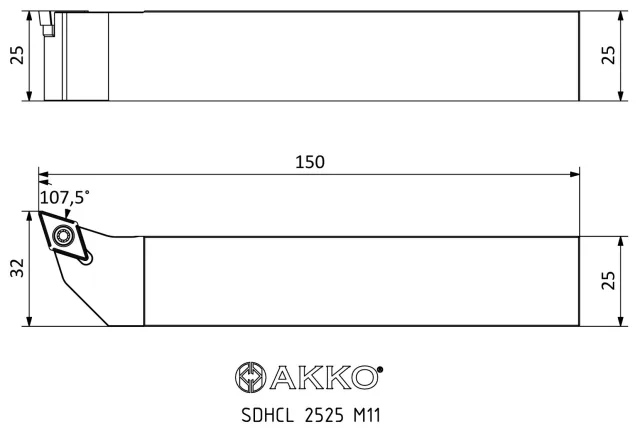 SDHCL 2525 M11 teknik çizim