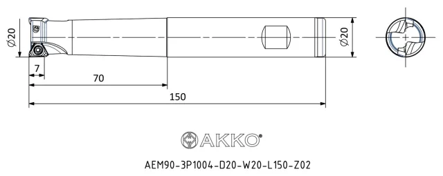 AEM90 teknik çizim