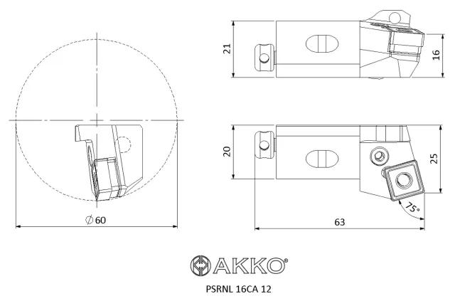 PSRNL 16CA 12 teknik çizim