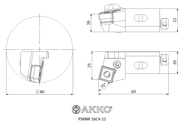 PSRNR 16CA 12 teknik çizim