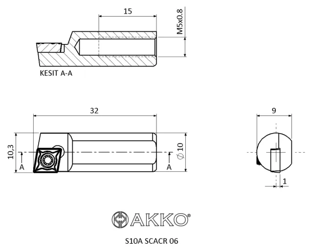 SCACR teknik çizim
