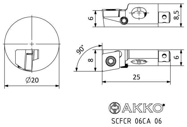 SCFCR teknik çizim