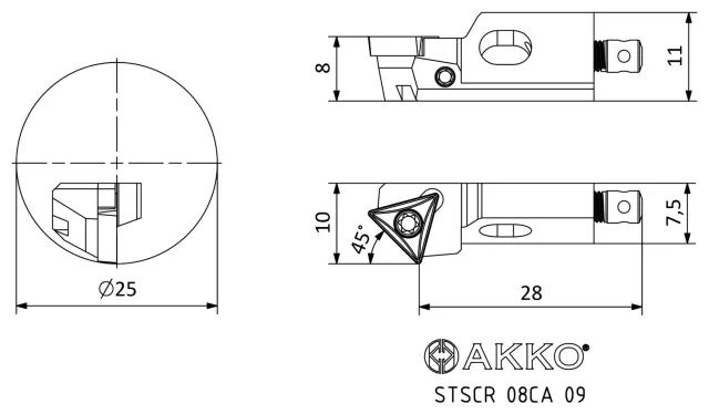 STSCR teknik çizim