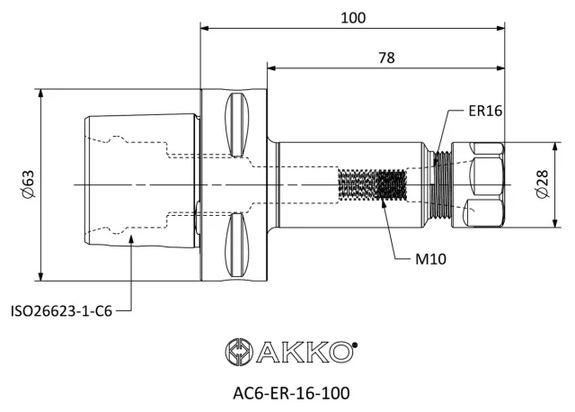 AC6-ER teknik çizim
