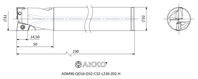 ADM90 teknik çizim