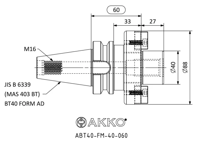 JIS B 6339 (MAS 403 BT) / BT TUTUCULAR teknik çizim
