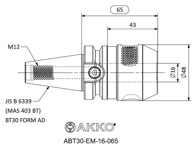 ABT30-EM teknik çizim