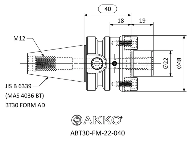 ABT30-FM teknik çizim