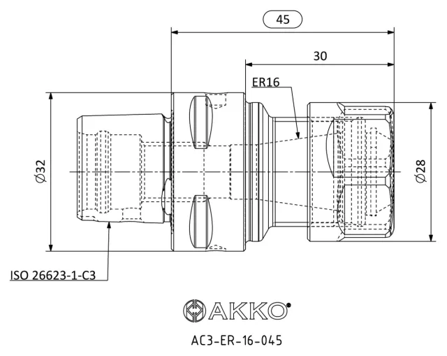 AC3-ER-16-045 teknik çizim