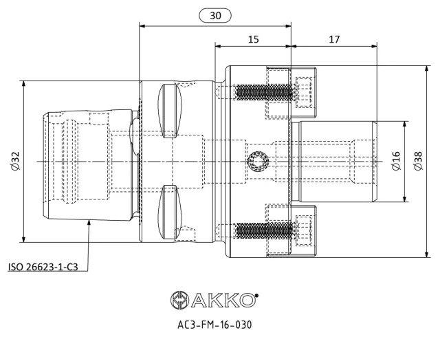 AC3-FM-16-030 teknik çizim
