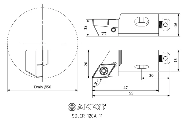 SDJCR teknik çizim