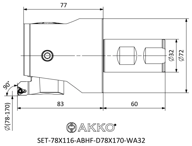 SET-ABHF teknik çizim