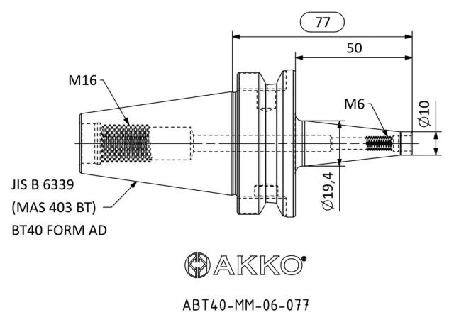 ABT40-MM teknik çizim