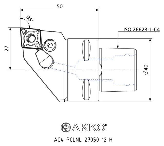 AC4 PCLNL 27050 12 H teknik çizim