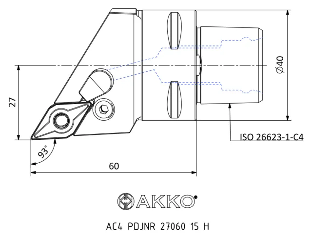 AC4 PDJNR 27060 15 H teknik çizim