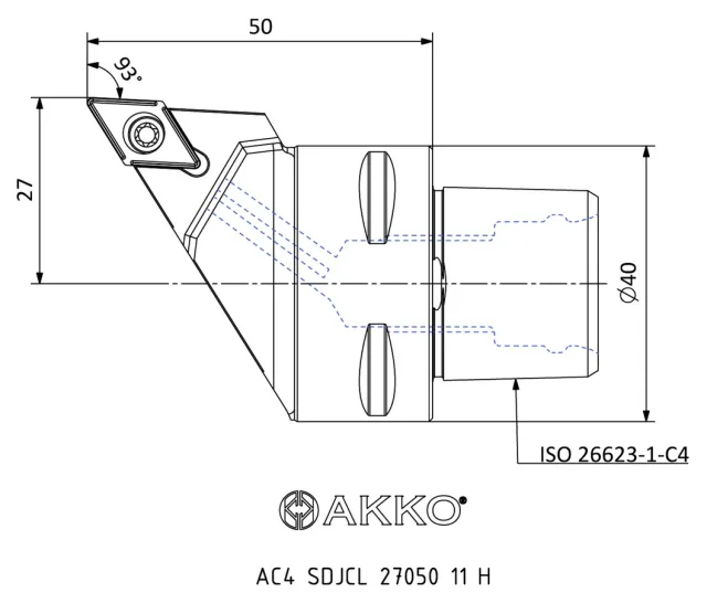AC4 SDJCL 27050 11 H teknik çizim