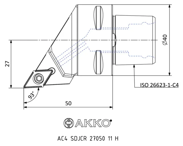 AC4 SDJCR 27050 11 H teknik çizim