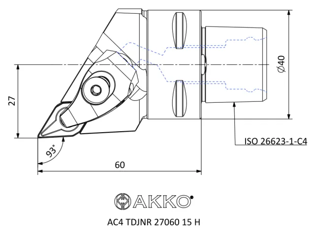 AC4 TDJNR 27060 15 H teknik çizim