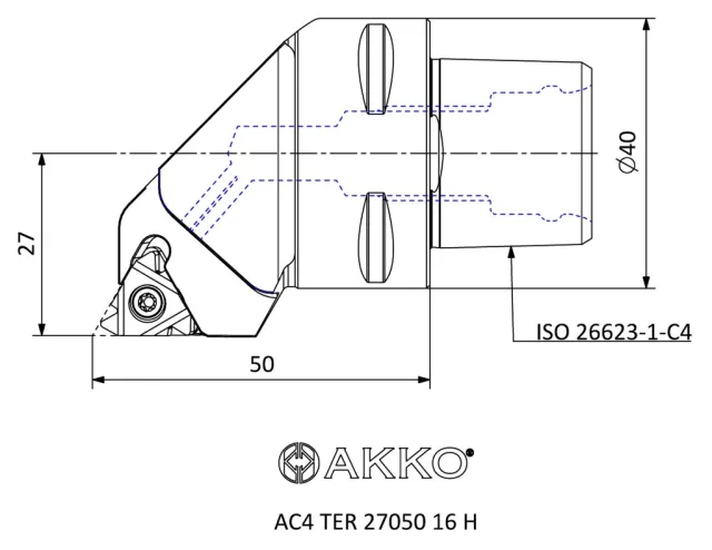 AC4 TER 27050 16 H teknik çizim
