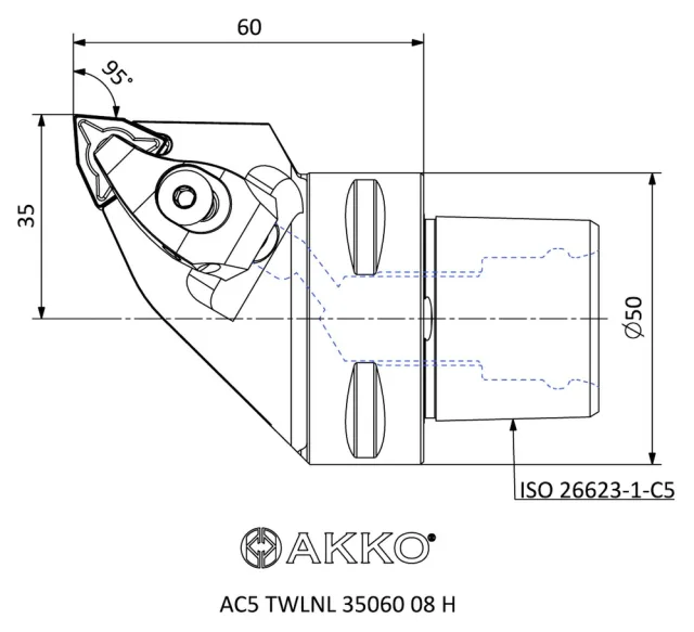 AC5 TWLNL 35060 08 H teknik çizim