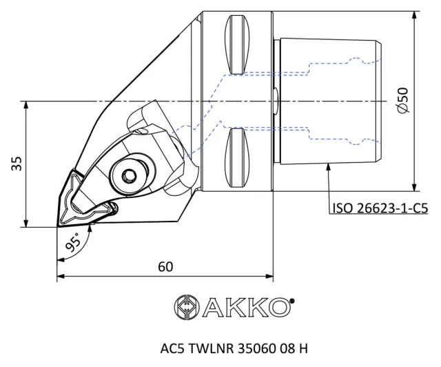 AC5 TWLNR 35060 08 H teknik çizim