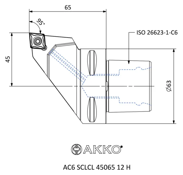 AC6 SCLCL 45065 12 H teknik çizim