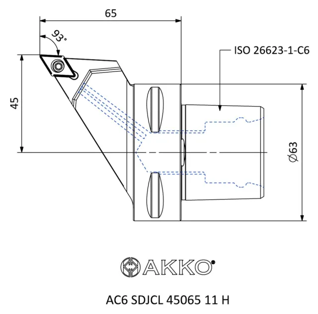 AC6 SDJCL 45065 11 H teknik çizim