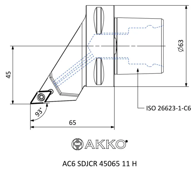 AC6 SDJCR 45065 11 H teknik çizim
