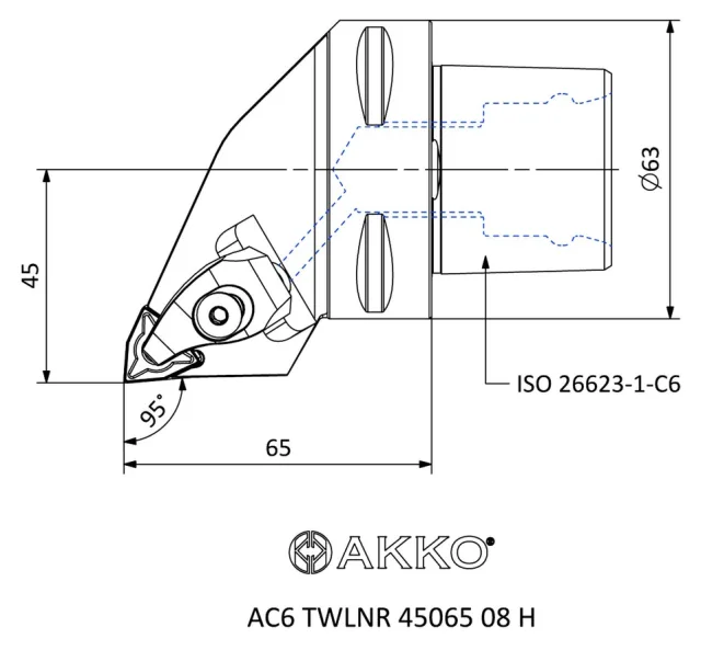 AC6 TWLNR 45065 08 H teknik çizim