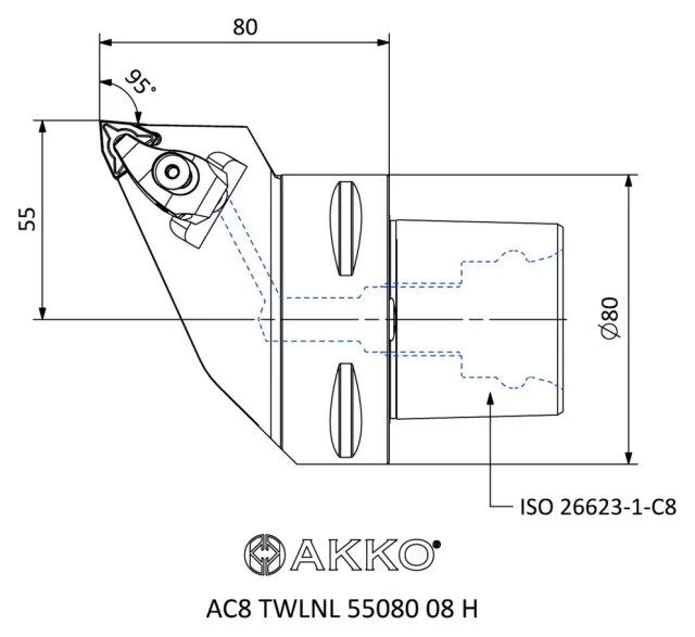AC8 TWLNL 55080 08 H teknik çizim