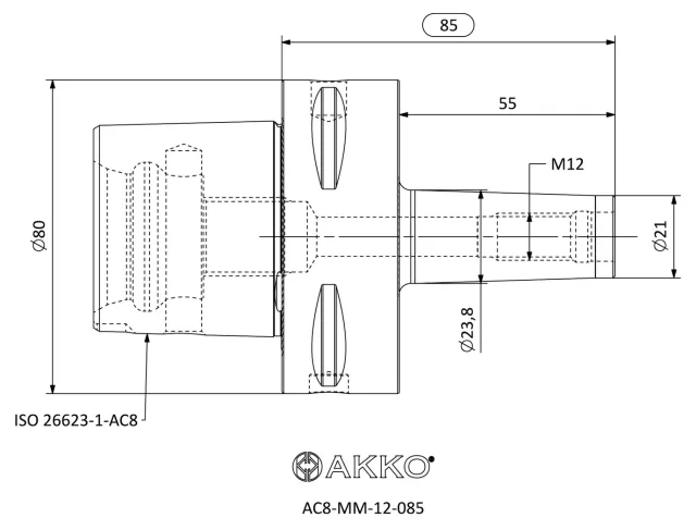 AC8-MM teknik çizim