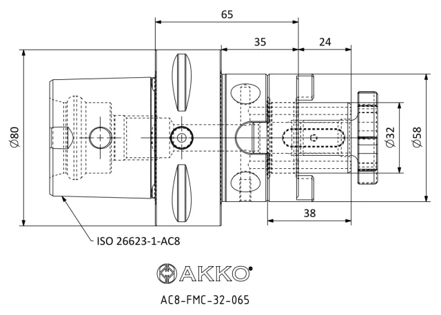 AC8-FMC teknik çizim